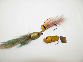 3 Vintage Heddon Fly Rod Lures