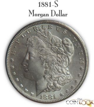1881 - S Morgan Silver Dollar,  Old Antique Us Coin,  Bu/unc/ms