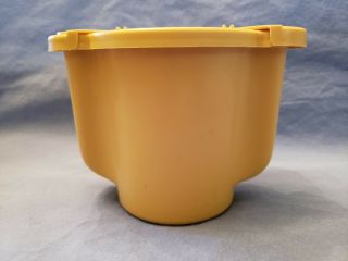 Vintage Tupperware Gold Sugar Bowl Container With Flip Tops 577 - 10