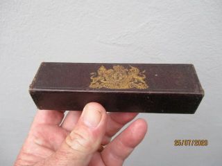 A Victorian Leather Covered Box With Royal Coat Of Arms C1850/70
