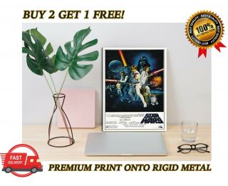 Vintage Star Wars Classic Movie Premium Metal Poster Art Print Gift