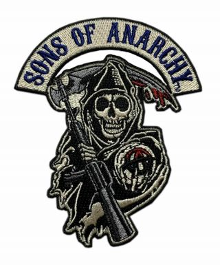 Sons Of Anarchy Soa Samcro Reaper Outlaw Mc Biker Patch (cp4)