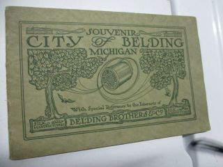 1900 Antique Souvenir Photo Album Belding,  Michigan,  Silk Manufacturing Industry