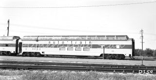 B&w Negative Auto - Train Railroad Dome Car 515 Sanford,  Fl 1972