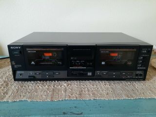 Vtg Sony Tc - W530 Dolby Cassette/tape Double Deck Player Recorder