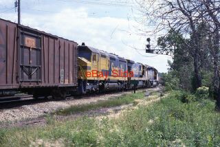 Atsf 5925 Mccook Illinois 35mm Photo Slide 1980 Santa Fe Railroad