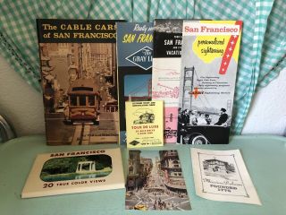 Vintage San Francisco California Travel Brochures 1950 