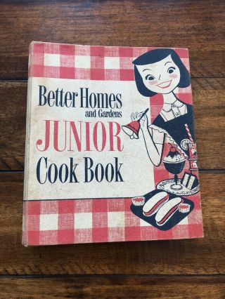 Vtg Better Homes And Gardens Junior Cookbook 1955 1st Edition 1950 