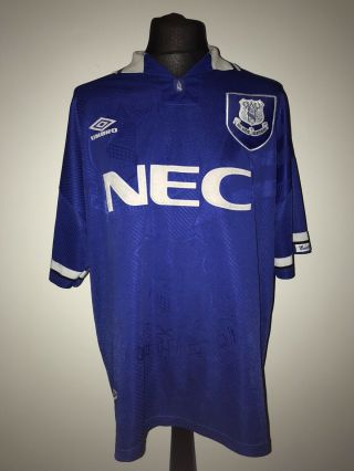 Everton 1993 - 95 Home Vintage Football Shirt -