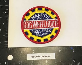 Manitou And Pikes Peak Railway Cog Wheel Route Railroad Train Patch