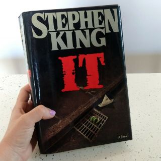 It Stephen King 1986 Hardcover First Edition Vtg Horror Novel Scratch & Dent