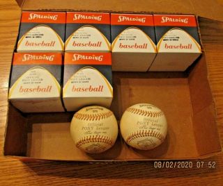 Vintage Spalding Official Pony League Baseball 41 - 133 6 New/sealed/ 8 Balls