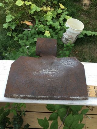 Antique Vintage Large Broad Hewing Axe Head Sandwich Ma L Howes