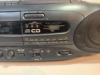 Sharp QT - CD7 Radio CD Cassette Player Recorder Vintage Boombox /, 3