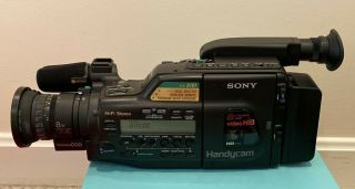 Vintage Sony Video Camera Recorder Hi8 Ccd - V101 With Charger Handycam With Bag