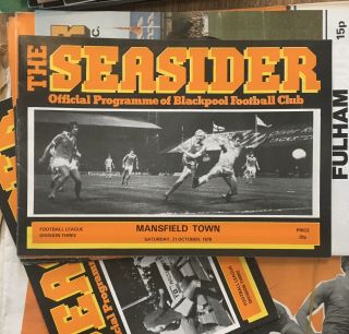 Vintage Bundle Of Blackpool Football Club Programmes & Newspapers 1970 