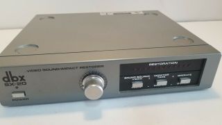 Dbx Sx - 20 Video Sound Bass Enhancer Vintage 1979 - 1984 No Cords