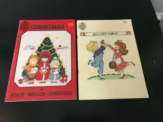 2 Vintage Counted Cross Stitch Books Joan Walsh Anglund