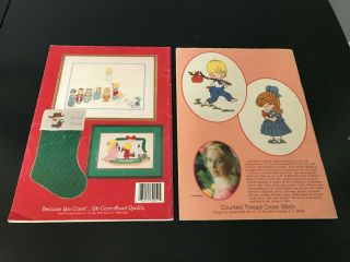 2 Vintage Counted Cross Stitch Books Joan Walsh Anglund 2