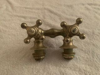 Vintage Antique Wall Mount Claw Foot Tub Faucet Chrome Cross Handle Fixture