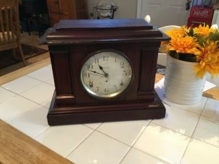 Antique Seth Thomas Usa Wind - Up Pendulum Mantel / Shelf Clock