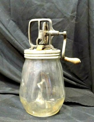 Antique Vintage Dazey Churn No.  4 Butter Churn - Tulip Jar -