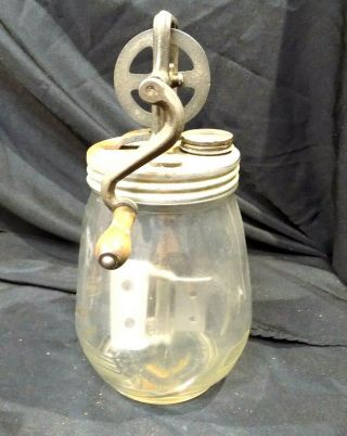 Antique Vintage Dazey Churn No.  4 Butter Churn - Tulip Jar - 2