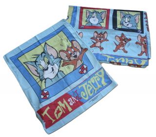 Vintage Tom & Jerry Duvet Cover,  Pillowcase Twin Bed