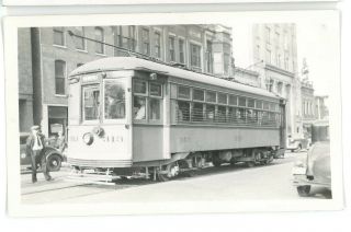 Chicago North Shore & Milwaukee Trolley 313 1930s Photo