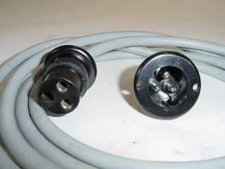 Vintage Marshall Vox Hiwatt Tube Amplifier Bulgin Power Cable & Socket