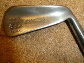 Playable Vintage Hickory Iron By Winton Flanged Sole Old Golf Memorabilia