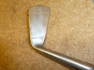 Playable Vintage Hickory iron by Winton flanged sole old golf memorabilia 2