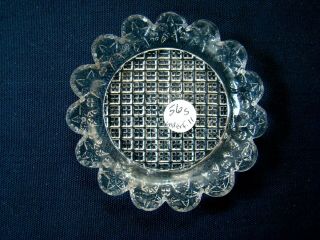 Antique Flint Glass Cup Plate Lee Rose 56 Scarce,  Early; Lacy,  Boston Sandwich