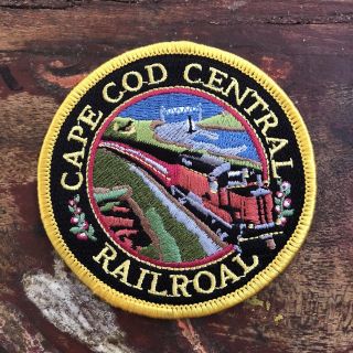 Vintage Cape Cod Central Railroad Embroidered Cloth Patch