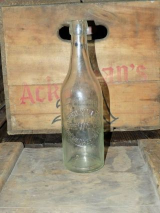 Antique Blob Top Beer Bottle Fred Miller Brewing Co.  Milwaukee Wis.