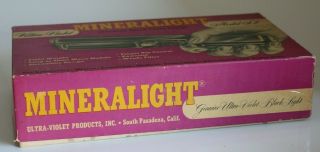 Vintage Mineralight Ultra Violet Black Light Lamp Model SL 2537 2