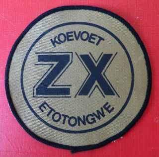 South West Africa Koevoet Zulu - X Ray Vintage Zx African Border War Patch 3