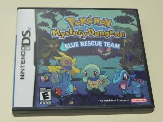 Vintage Nintendo Ds Game Pokemon Mystery Dungeon Blue Rescue Team Complete