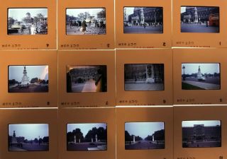 12 X Vintage 35mm Photo Slides,  Amateur Images Of A Trip To London In 1962