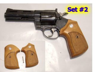 Vintage Sile Walnut Grip For Colt Detective Sp Post 66 Short Butt - Pre 66 Long