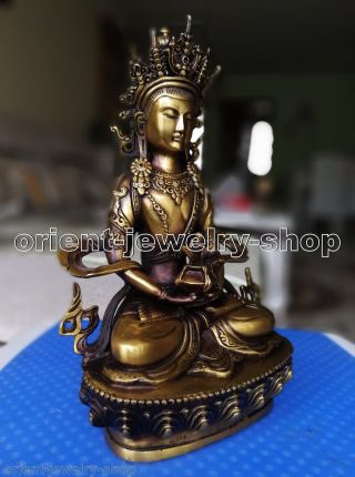 Bhaisajya Vintage Buddhism Bronze God Buddha Bodhisattva Old Statue