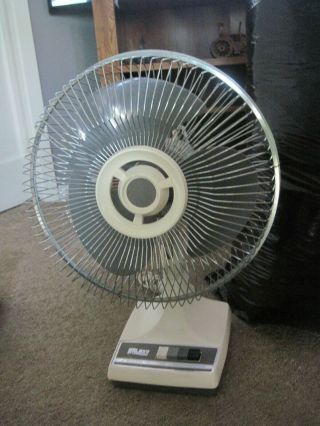 Vintage Galaxy Type 12 - 1 12 Inch 3 - Speed Oscillating Fan