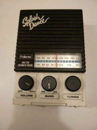Vintage - Pollenex Splash Dance Am/fm Shower Radio W/