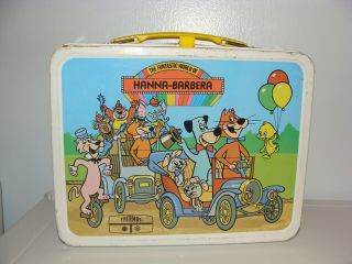 Vintage Thermos 1977 Hanna Barbera Metal Lunch Box No Thermose