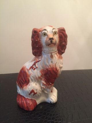 Antique Staffordshire Spaniel Dog Figure