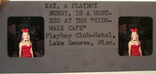Vintage 1972 Playboy Resort & Country Club Lake Geneva Bunny Stereoview Photo