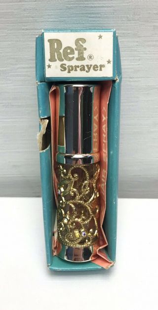 Collectables Vintage Purse Perfume Scent Metal Encased Spray Bottle