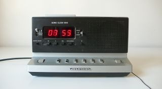 Radio Reveil Grundig Sono - Clock 800 Vintage AnnÉes 70 Design 1970