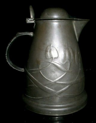 Antique Arts And Crafts Archibald Knox Liberty & Co.  Tudric Pewter Jug 0958 For