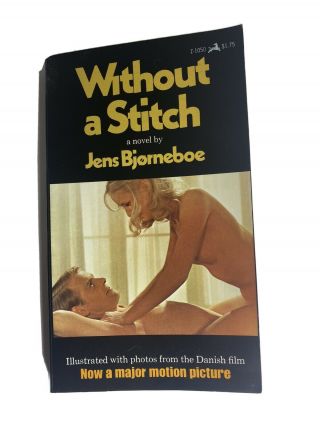 Without A Stitch Jens Bjorneboe Paperback Book Photos Vintage Sleaze 1969 Novel